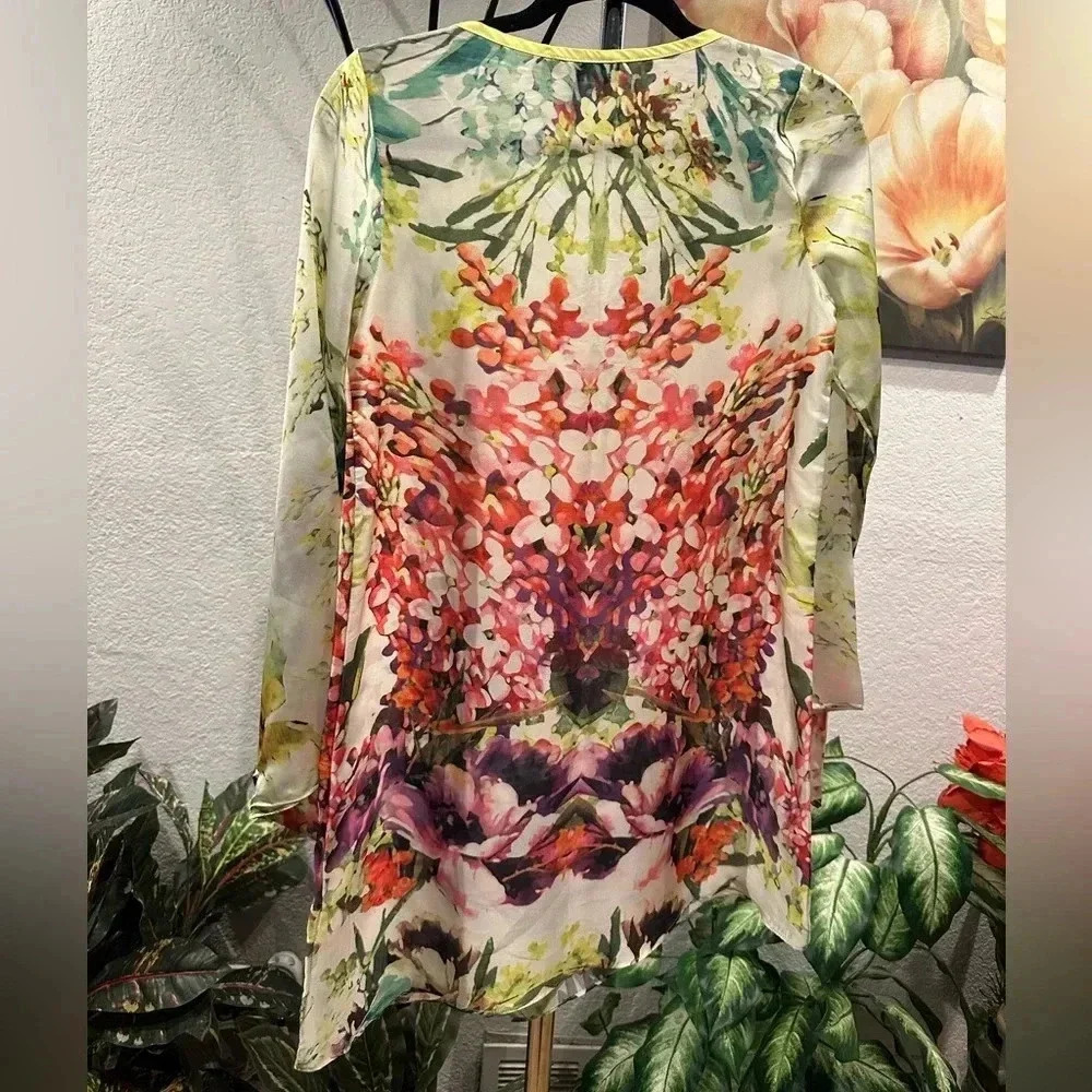 Bano floral mini dress size 1 - Picture 4 of 10